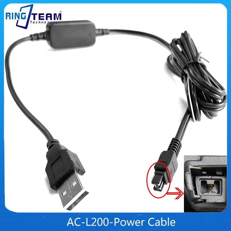 Tipo AC-L25B di AC-L25A del cavo di alimentazione dell'adattatore del PD per la DCR-DVD610 DVD610E DVD650 DVD650E DVD653 DVD653E DVD703 di Sony