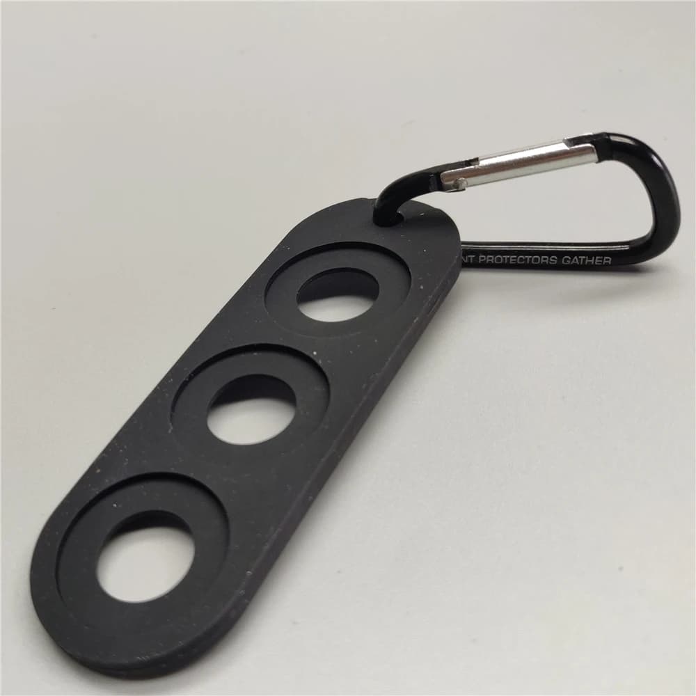Protezioni per giunti Raccogliere protezioni per giunti per stecche da biliardo in gomma morbida Raccogliere la catena Accessori da biliardo a 3 fori
