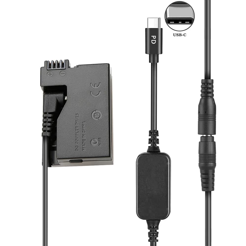 ACK-E8 USB-C adattatore di alimentazione DR-E8 batteria fittizia, batteria esterna per batteria LP-E8, per Canon EOS Rebel T5i T4i T3i T2i Kiss X7