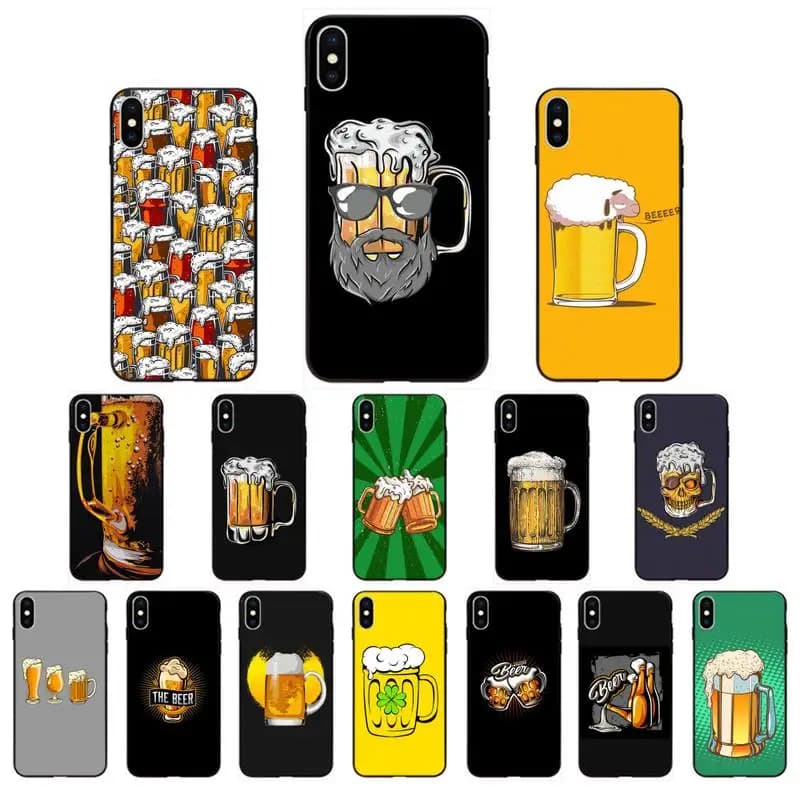 YNDFCNB per boccale di birra uomo con custodia in schiuma per iphone 11 12 Mini Pro Max X XS MAX 6 6s 7 8 Plus 5 5S 5SE XR SE2020