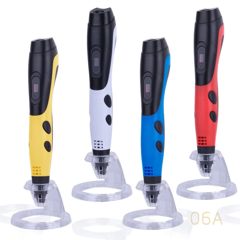 DIY 3D Pen Set With 12 Colors PLA Filament 3D Printing Pens For Kids Birthday Gift 3D Drawing pen with LCD Display for Children