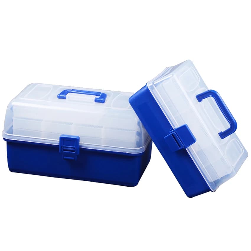Portable fishing/medicine/manicure box for equipment Box for waterproof plastic equipment Box for storing fish baits 3 layers сумка