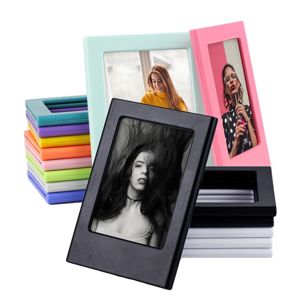 Cornici per foto magnetiche per documenti Fujifilm Instax Mini, cornice per frigorifero bifacciale, cornici per opere d'arte per bambini con magneti