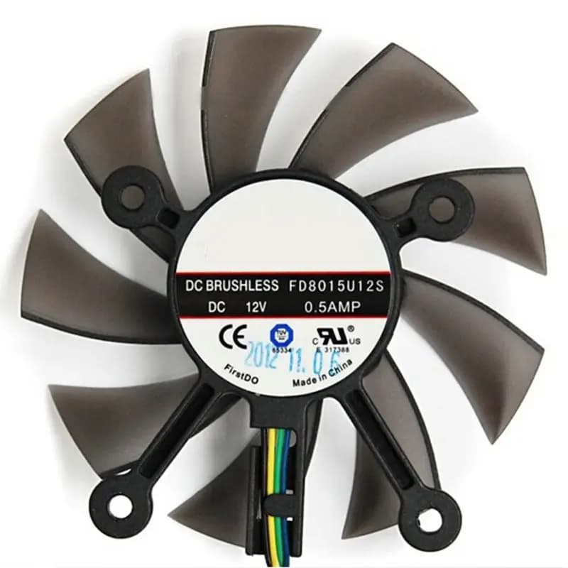 75MM DC12V DC12V 0.5AMP 4pin ventola di raffreddamento per ventole di raffreddamento della scheda Video grafica GTX 560 GTX550Ti HD7850