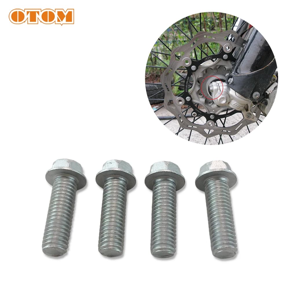 OTOM Motorcycle Front Shock Absorber Foot Bolts grade 8.8 0015080253 steel screw for KTM EXC XC SXF 300 500 525 690 Motocross