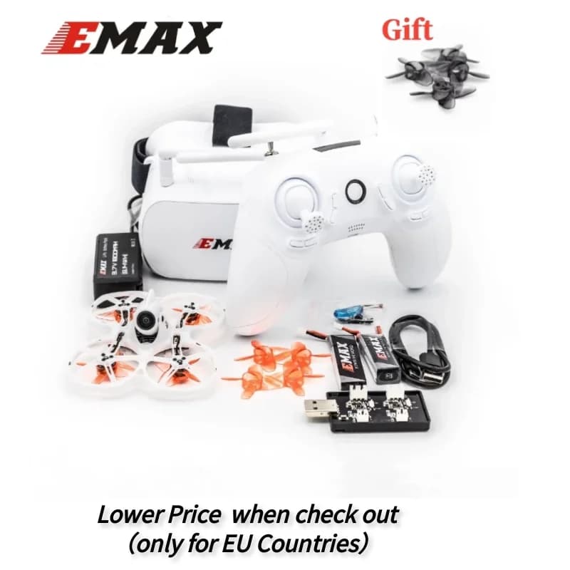 Emax Tinyhawk II 2 RTF FPV Racing Drone Kit F4 5A 16000KV RunCam Nano2 25/100/200mW VTX 1S-2S con occhiali