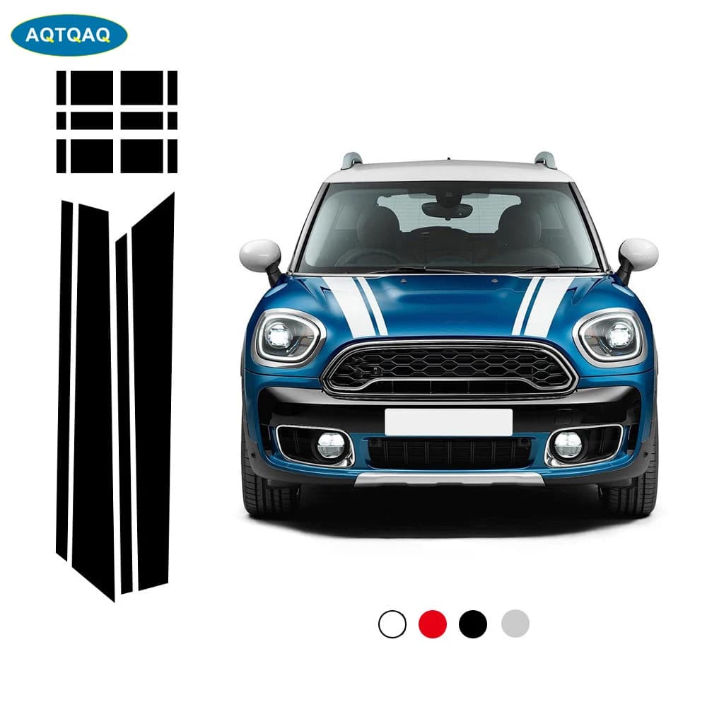 1Set Car Hood Trunk Engine Cover Vinyl Decal Rear Line Bonnet Stripe Stickers for BMW Mini F60