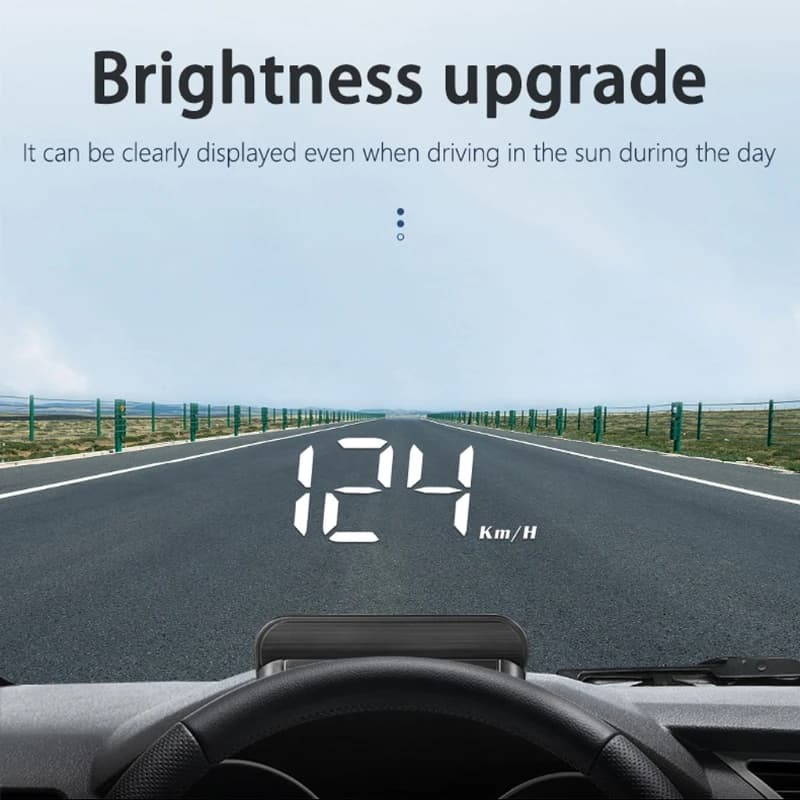 2025 New M3 Newest HUD Head-Up Display OBD2 Model Car-Styling Overspeed Warning Windshield Projector Alarm System Universal Auto