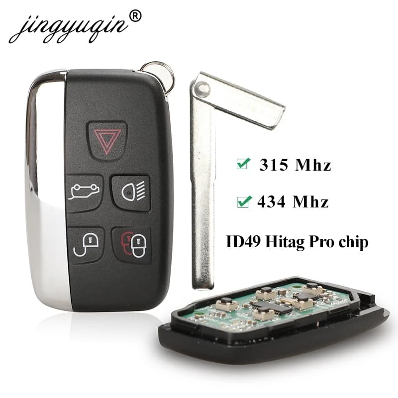 Jingyuqin 315/434 MHz Chiave A Distanza Intelligente Per Auto Fit Jaguar per Land Rover Discovery 4 Freelander Range Rover Sport Evoque NoLOGO