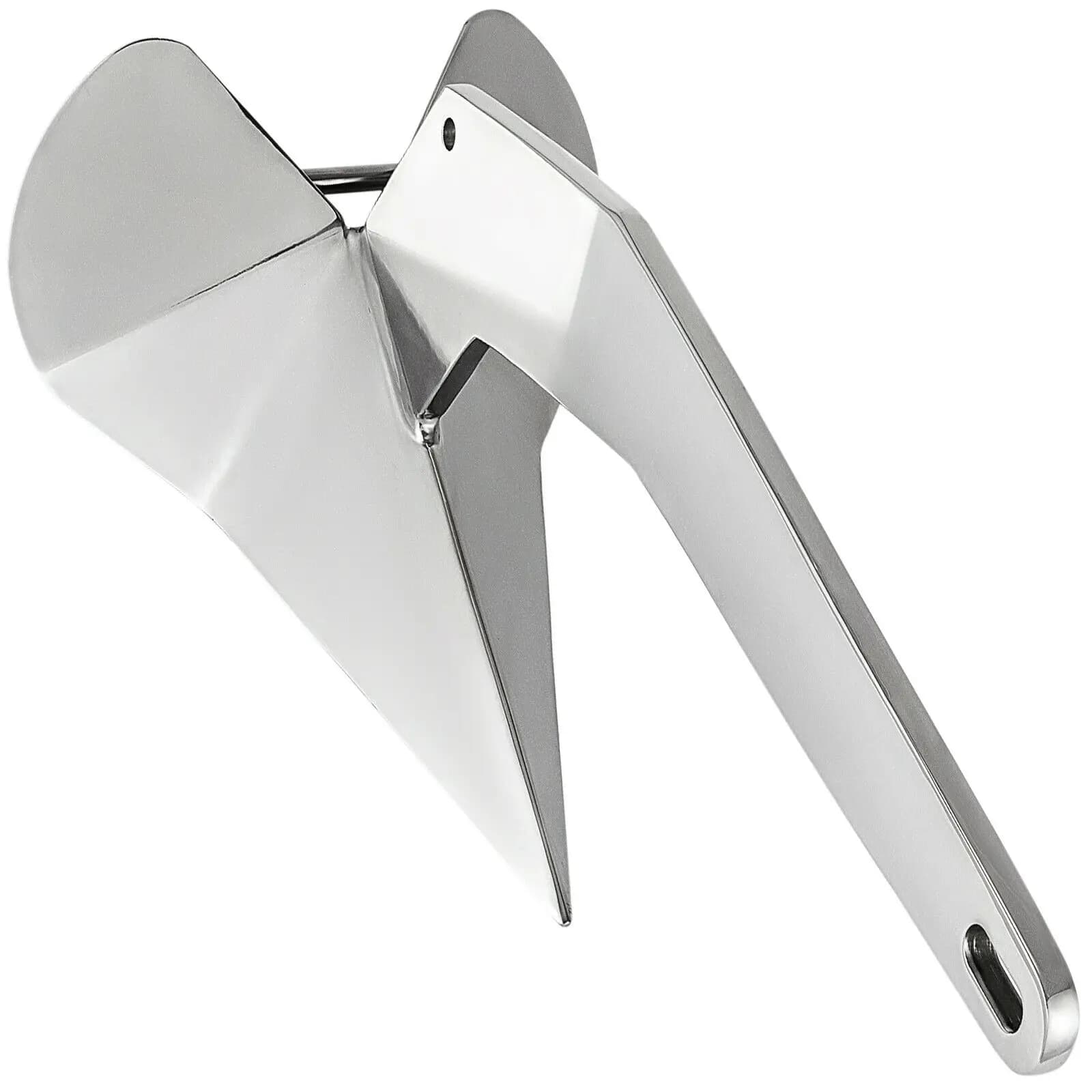 Ancora per Barca Stile Delta/Alette 13.2lb (6kg) in Acciaio Inossidabile 316, Ancora Triangolare Versatile per Accessori Nautici