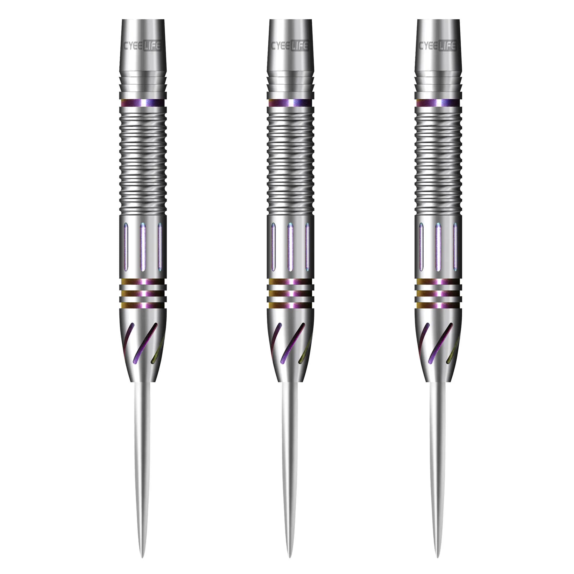 CyeeLife 21g 22g 23g 26g 28g 30g Tungsteno 90% Acciaio Botti per freccette 3 pezzi Per punta in metallo Bersaglio senza accessori