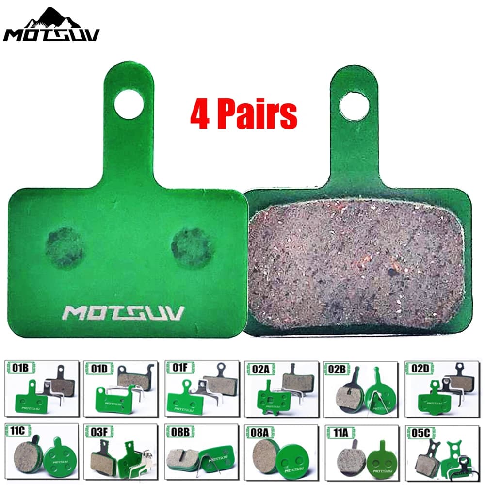 MOTSUV 4 paia di pastiglie freno a disco in ceramica per bicicletta per MTB freno a disco idraulico SHIMAN0 SRAM AVID haymagura Formula pastiglie per biciclette