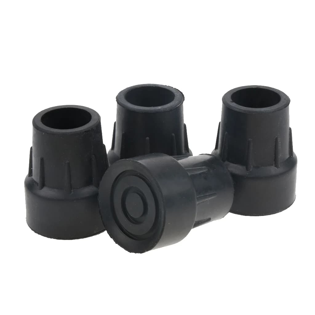4Pcs Air Sports Open Anti-Slitting In Rubber Stick Trekking Trekking Canna Ricambio Caps End Tips for 25mm Full Stick