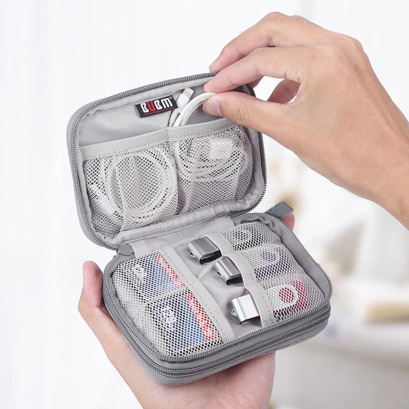 Custodia da viaggio impermeabile per disco rigido auricolare custodia per Flash USB custodia per Organizer per cavi digitali custodia per disco rigido HDD da 2.5"