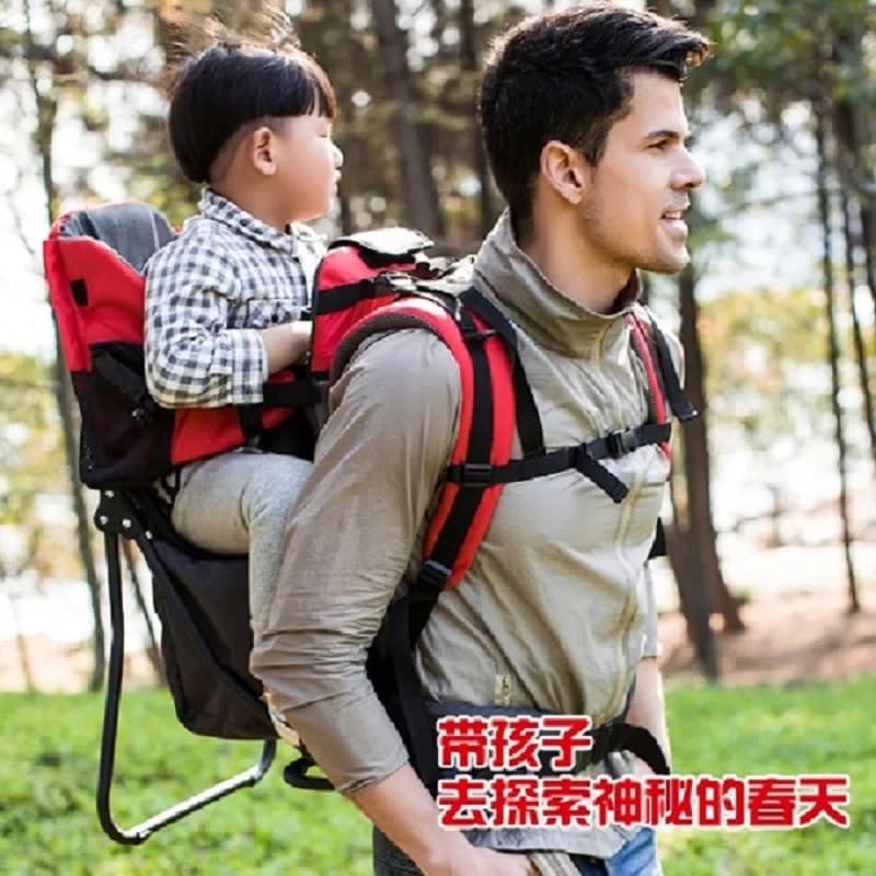 Marsupio pieghevole da viaggio per bambini zaino da trekking impermeabile per bambini zaino da alpinismo per esterni-sedia con telaio originale