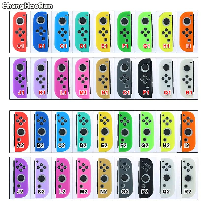 ChengHaoRan custodia in morbida gomma siliconica sinistra destra per Nintendo Switch NX NS Joy-Con Controller