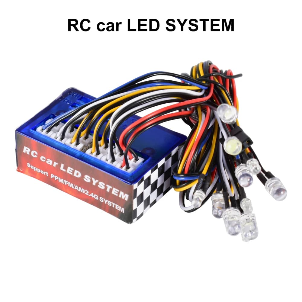 Occasioni Smart 12 gruppo di sistemi di controllo luci lampeggianti a LED per 1/10 RC Car /RC Crawler Axial SCX10 90046 D90 Tamiya HSP Traxxas