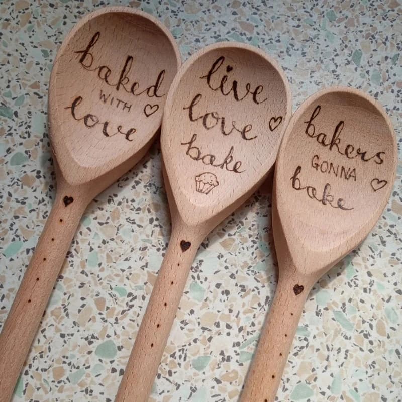 Custom Wooden Cucchiaio Kitchen Tool Kitchen Tool Kitchen spoon Catering For Wooden Spoon Kicthen Laser Engraved