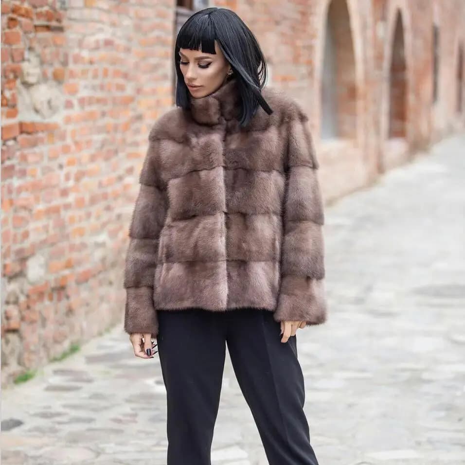 Vera pelliccia di visone per donna, 100% naturale, lusso, vera pelliccia di visone, giacche da donna, Oversize, inverno, nuovo arrivo, 2021