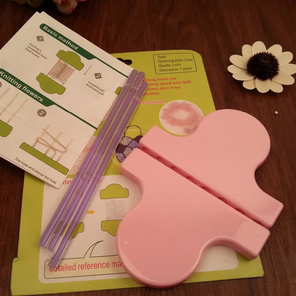 Strumento di tessitura facile del telaio di lavoro a maglia del modello di plastica di trasporto libero per il cucito fatto a mano dei mestieri della maglia facile
