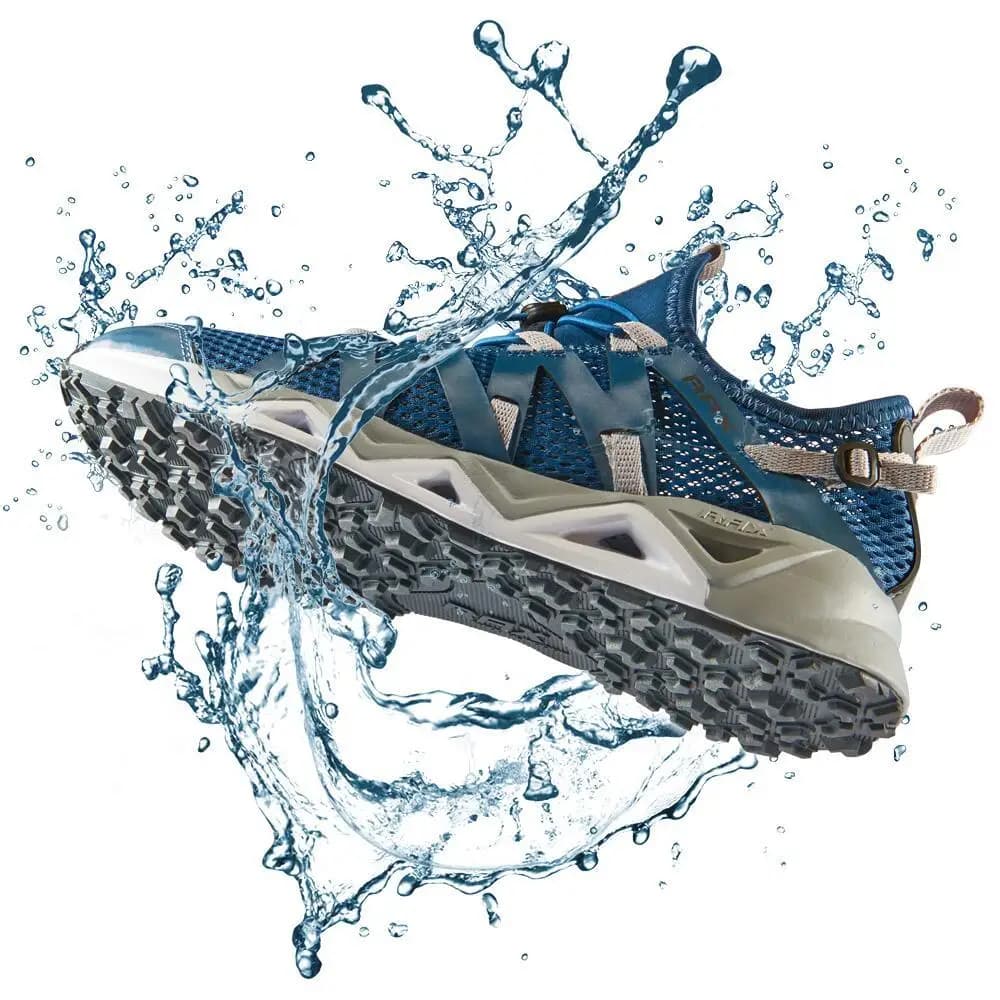 Rax Scarpe Aqua Upstreams da uomo Scarpe da pesca traspiranti ad asciugatura rapida Foro da donna Sottopiede in PU Scarpe da acqua antiscivolo da trekking