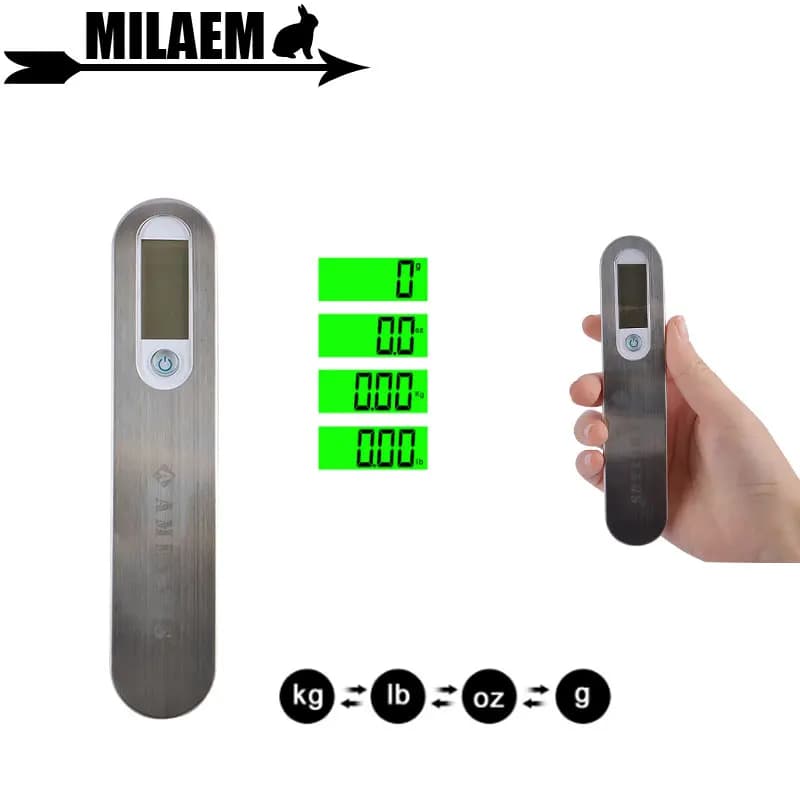 Bilancia per tiro con l'arco bilancia per bagagli bilancia elettronica portatile peso valigia viaggio appeso accessori per gancio in acciaio
