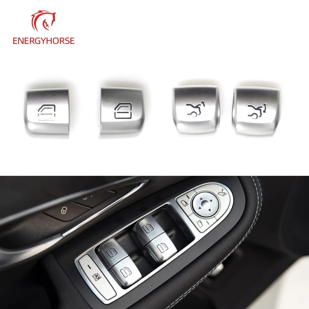 Auto Finestra Principale Interruttore di Riparazione Tappi di Pulsante Auto Porta Finestre Interruttore di Controllo Ascensore di Vetro Per Mercedes Benz Classe C W205 GLC W253