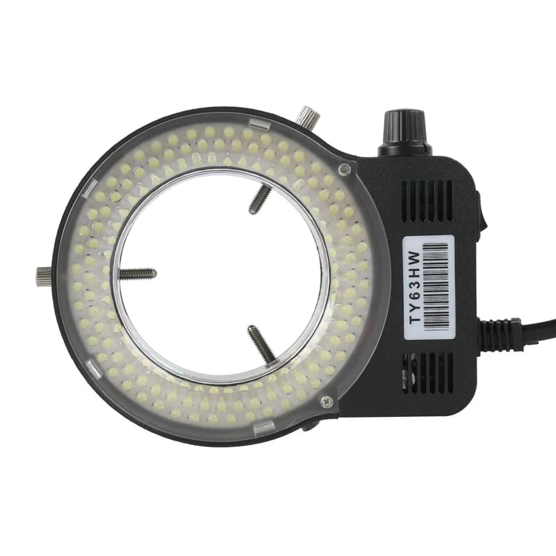 144 LED adjustable ring illuminator for industrial stereo trinocular microscope magnifying glass for camera 110V 220V