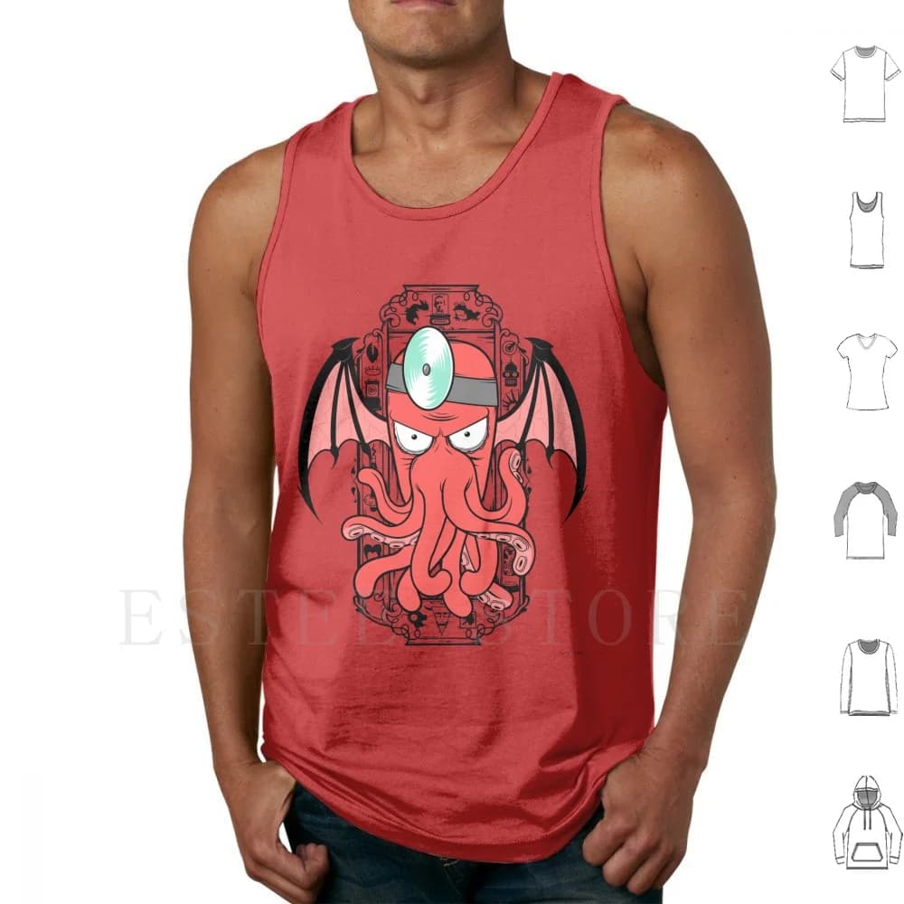 Il richiamo di Zoidthulhu Canotte Canotte senza maniche Zoidberg Cthulhu Mashup Mash Up Pop Cultura pop Pop Cartoon Evil Wicked Dark