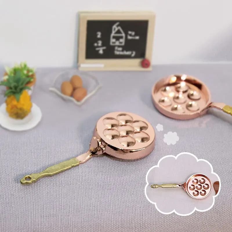 NEW 1PCS 1/12 1/6 Balancing Mini Doll House Mini Egg Blyth OB11 BJD Doll House Kitchen Toys
