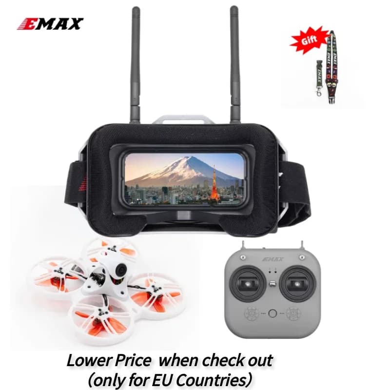 Emax Tinyhawk III 3 RTF Kit FPV Racing Drone F4 15000KV RunCam Nano 4 muslimvtx 1S-2S FrSky D8 RC Airplane Quadcopter