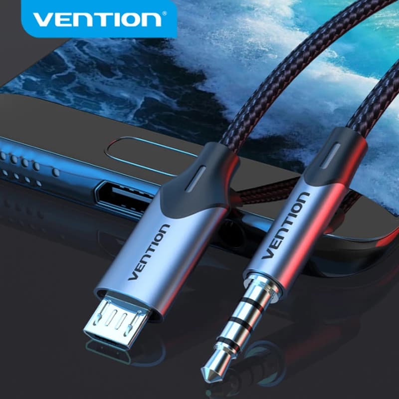 Vention Cavo audio da micro USB a 3,5 mm per scheda audio Hi-Fi Microfono Karaoke Adattatore jack da 3,5 per telefono Android Samsung Xiaomi