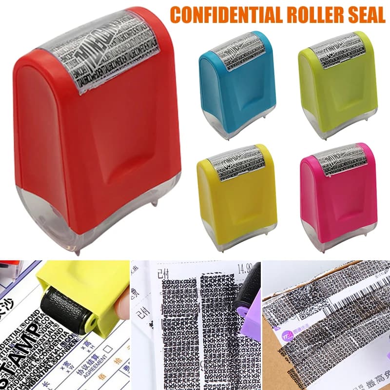 Hot Sale Roller Identity Theft Protection Stamp For Guarding Your Id Privacy Confidential Data Portable Craft Supplies RE