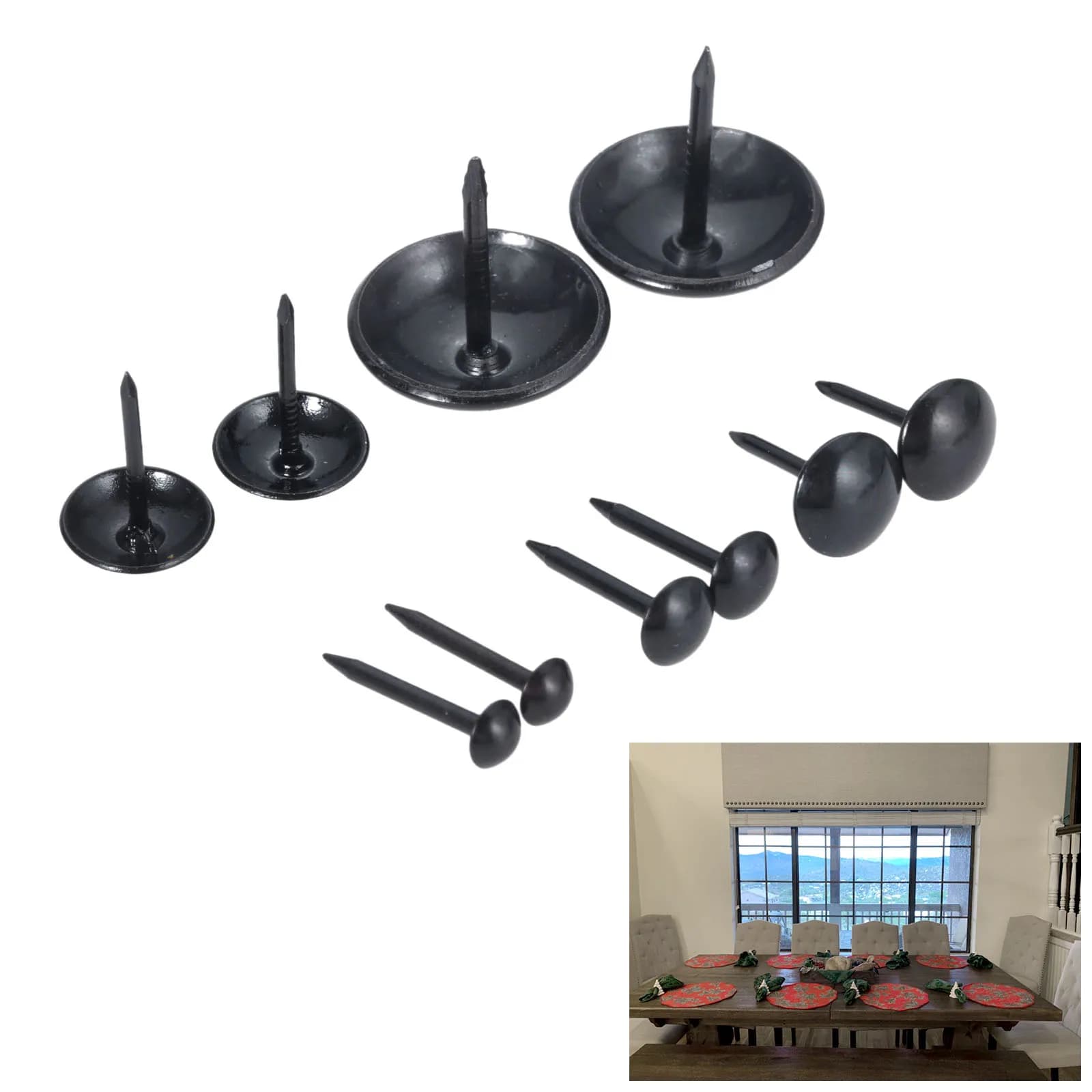 200/100/50/20/10pcs Iron Carpet Antique Nail Jewelry Box Decorative Sofa Tack Stud Drawing Point Decorative Furniture Nails