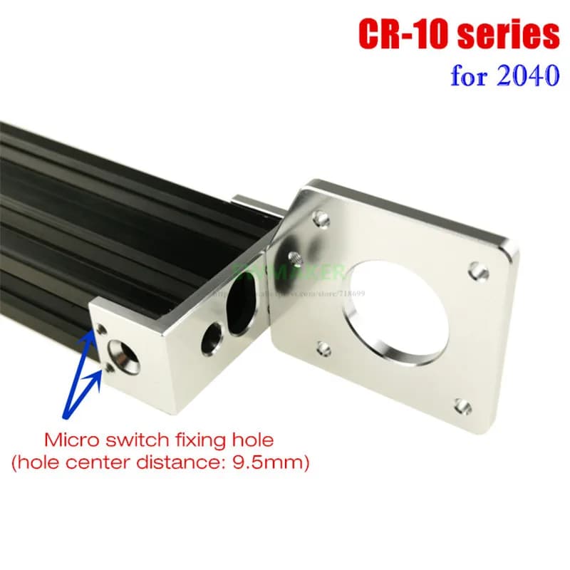 1pcs CR-10 CR-10S serie All metal Y-axis motore fisso staffa/brace nero per il 2040 profilo Creality 3D parti della stampante