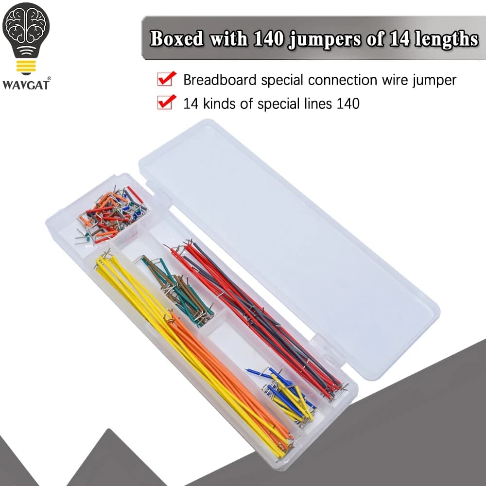 Hot sale 140 U-shaped pieces without welding breadboard bridge cable kit for Arduino Shield for raspberry pi drop shipping