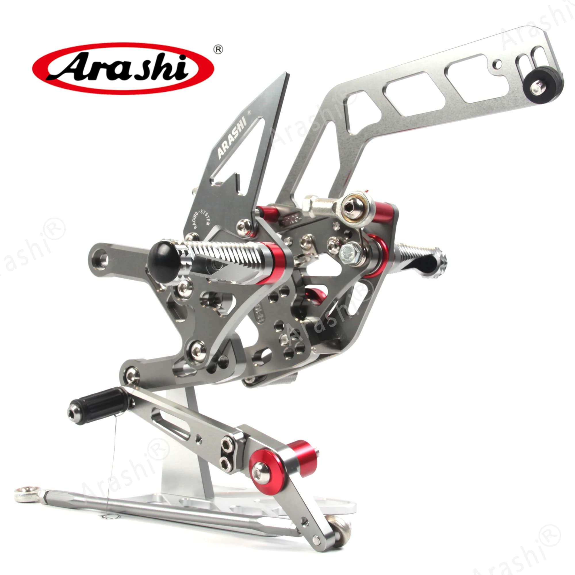 1 Set Arashi Per YAMAHA MT10 MT10 2023-2025 CNC Poggiapiedi Regolabile Set Posteriori Rearset Poggiapiedi Poggiapiedi