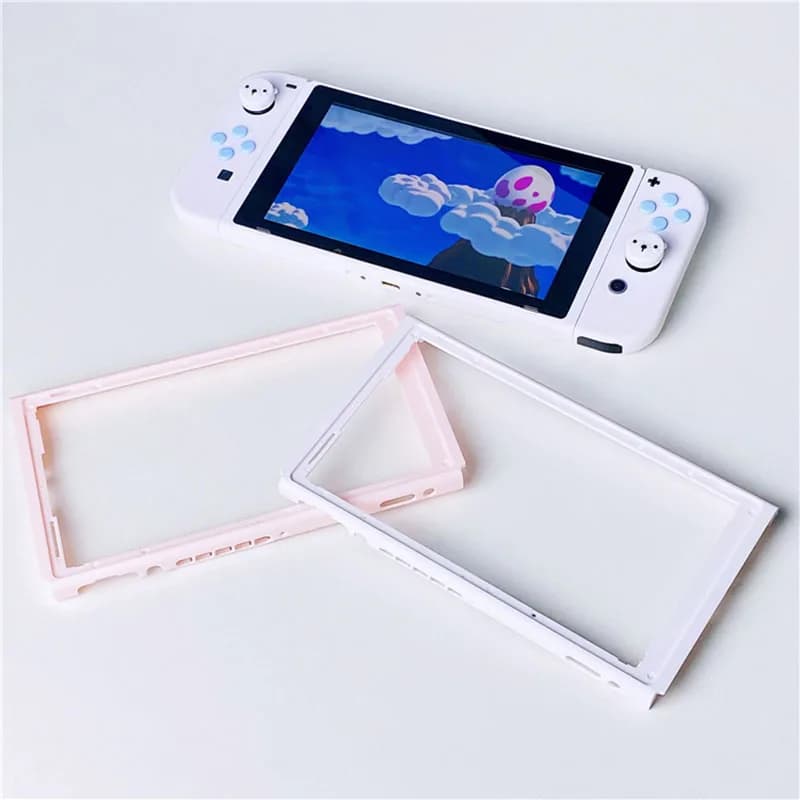 Piastra frontale con guscio modificato per telaio anteriore per parti di ricambio della copertura della custodia Shell dell'alloggiamento della console Nintendos Switch NS