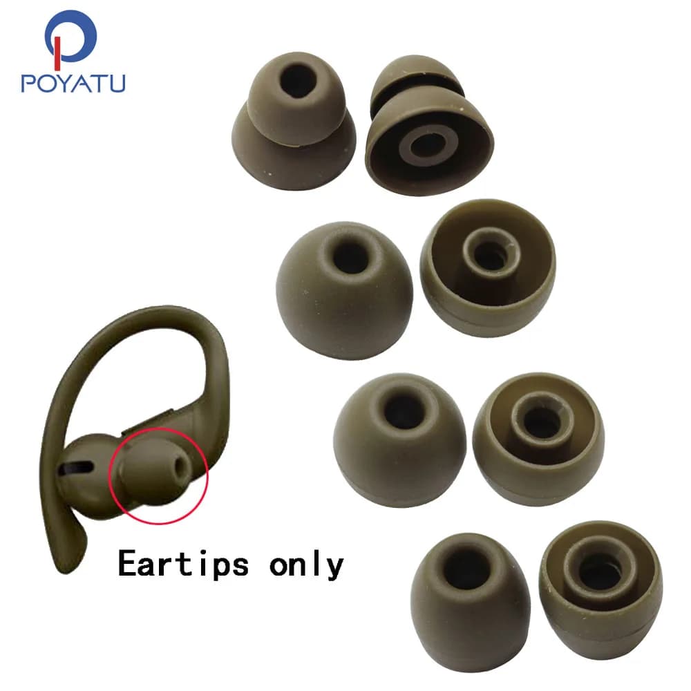 POYATU Spare accessories for Powerbeats Pro Wireless Sport Auricolari with ear hook for PowerbeatsPro Gel Earbud