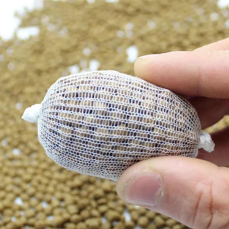 10M Pesca alla carpa Rete a rete PVA Acqua solubile PVA Tubo a maglia stretta Rete da pesca alla carpa Alimentatore Esche Ricarica