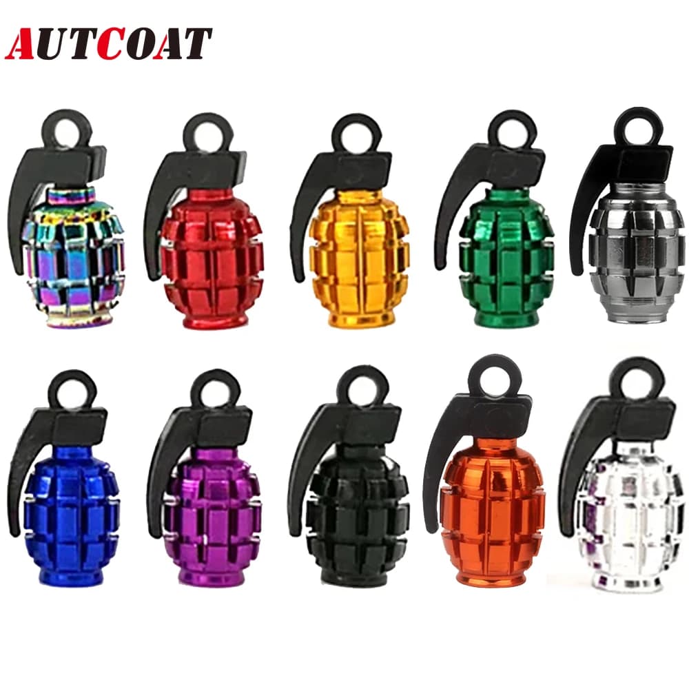 AUTCOAT 4 pz/set universale auto camion moto ruota tappi valvole pneumatici coperchio valvola aria pneumatici bicicletta