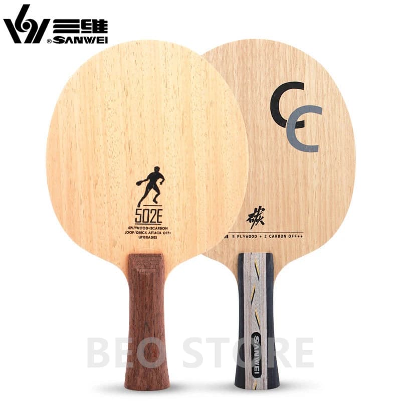SANWEI CC 502E 5 layers of wood + 2 carbon OFF++ training Original SANWEI Ping Pong Blade ping pong bat paddle
