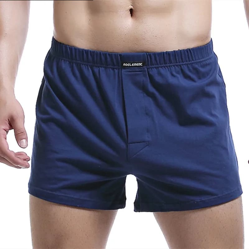 Boxer da uomo casual in cotone intimo da uomo bauli in tessuto freccia pantaloni boxer larghi maschili Homme custodia mutande taglie forti L-3XL