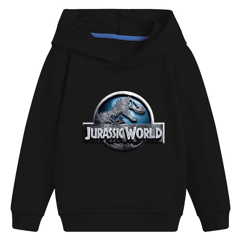 Jurassic Park/World Dinosaur Kids Hooded Hoodies Girls Clothes Casual Cool Children Sweatshirts Baby Pullover Tops,KMT5443