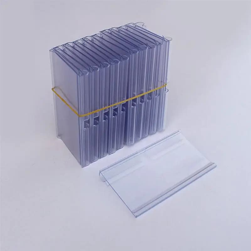 Supporto etichetta segno prezzo scaffale etichette espositore supporti trasparenti Tag Wireclip Lable Retailstorage contenitori di carta Basketacrylic vuoti