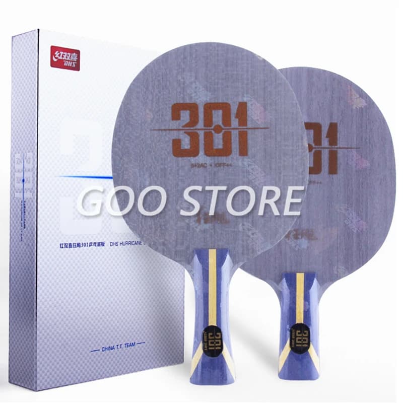 Ping pong blade DHS Hurricane 301 (H301) (for China TT Team) Ping pong rack with ALC Arylate Carbon racket
