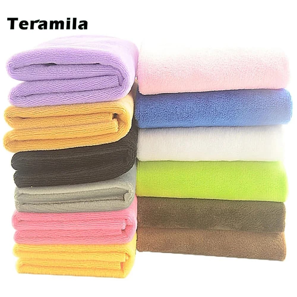 Solid Colors Soft Velvet Fabric Craft Material for Needlework Sewing Blanket Winter Clothes Bedsheet Dolls, 40x50cm,15.7x19.6''