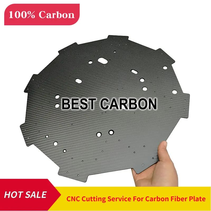 Servizio di taglio CNC su piastra in fibra di carbonio personalizzato, foglio in fibra di carbonio, laminato, piastra centrale, piastra CFK, piastra rigida, piastra FPV