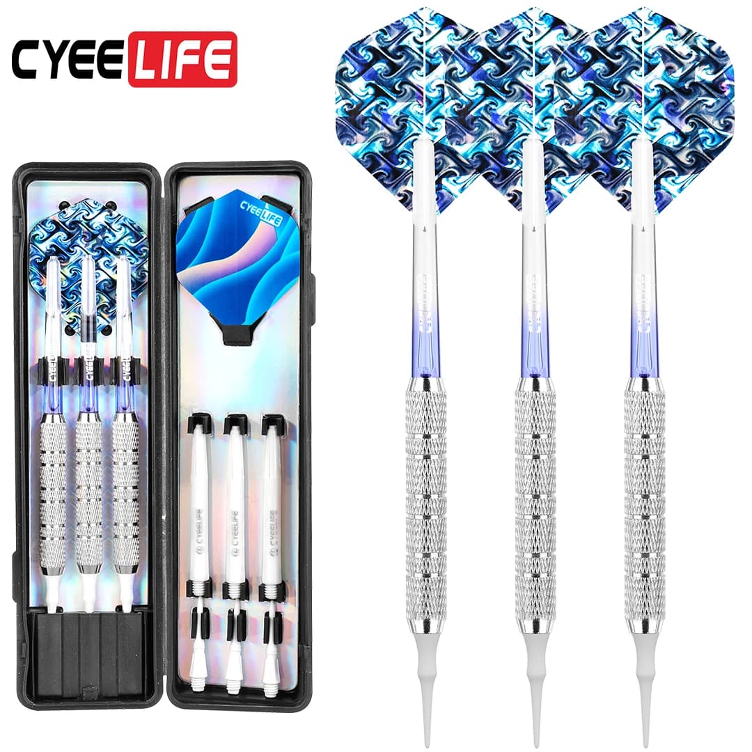 Freccette CyeeLife Professional Soft Tip Set 14/16/18G per freccette elettroniche in plastica gioco da tavolo per interni
