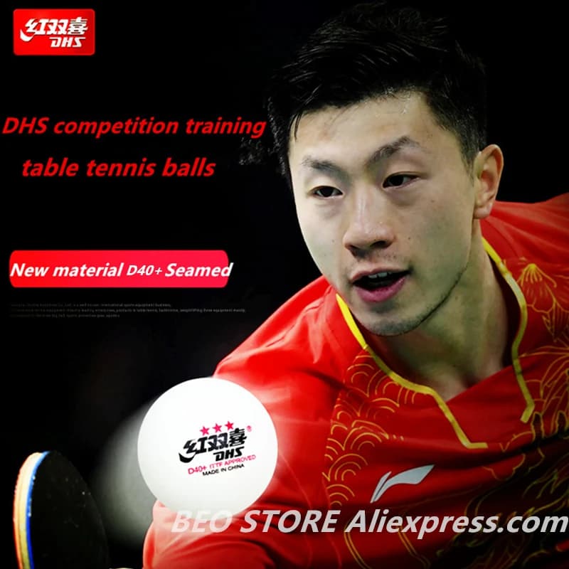 50 palline/100 palline DHS 3 stelle D40 + pallina da ping pong originale 3 stelle in schiuma nuovo materiale palline da ping pong in plastica ABS poly